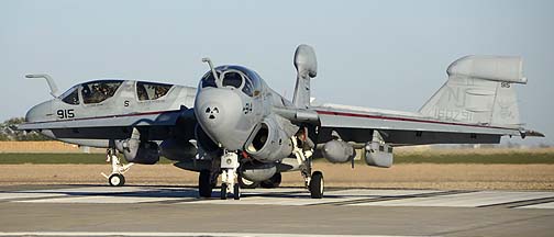 Grumman EA-6B Prowlers BuNo 158811 #914 and BuNo 160791 #915 of VAQ-129, NAF el Centro, October 24, 2012